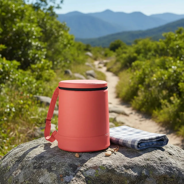 ICEWELL Kühlrucksack auf einer Wanderung