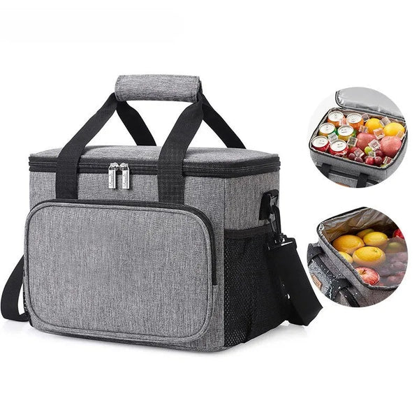 Urban Lunchtasche Classic 15L Grau – Frontansicht