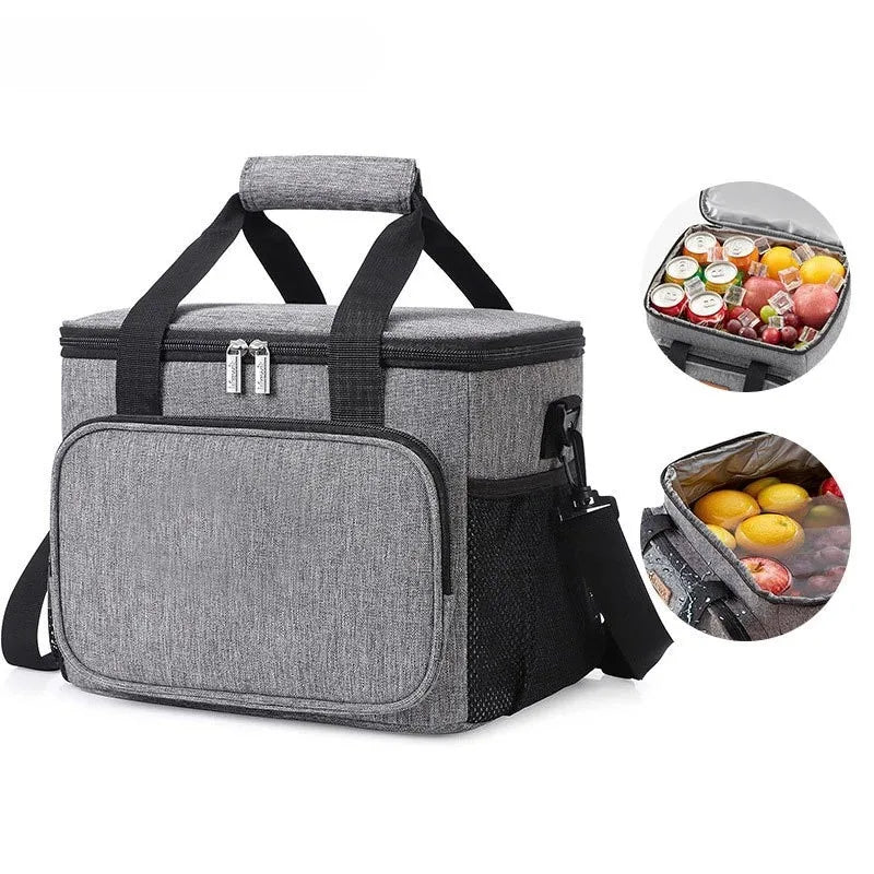 Urban Lunchtasche Classic 15L Grau – Frontansicht