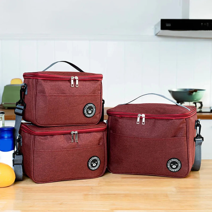 Nordic Lunchtasche XL Burgund – Set-Ansicht – Ansicht 3