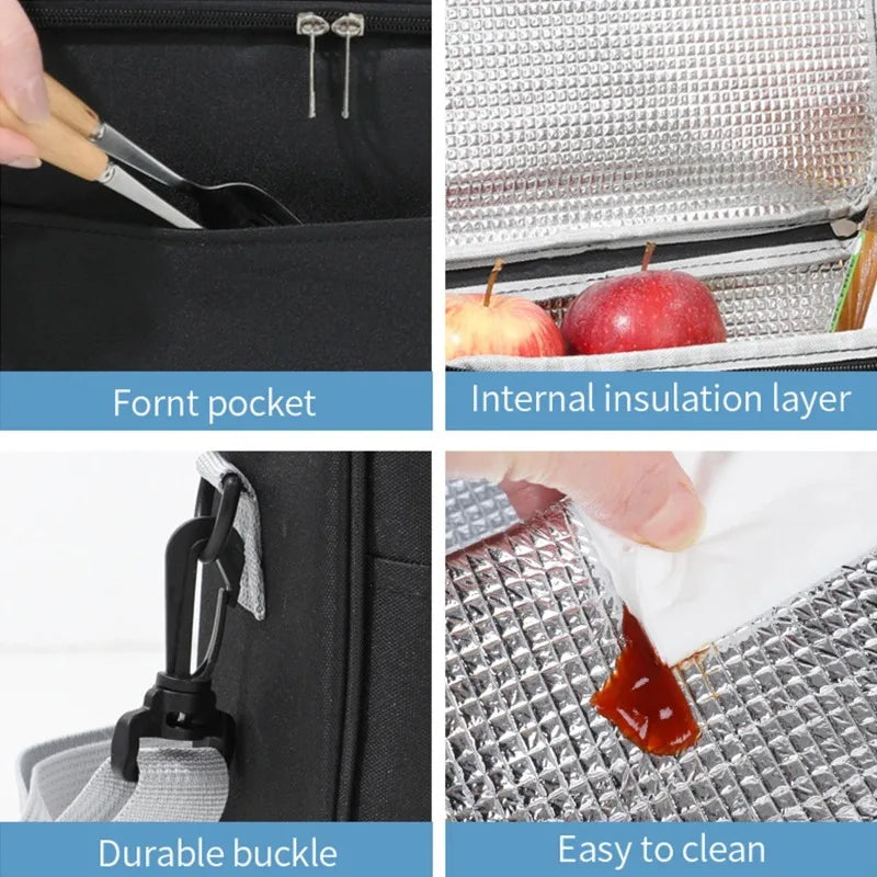 Nordic Lunchtasche – Isolierfutter und Schnalle im Detail – Ansicht 7