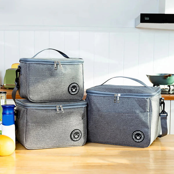 Nordic Lunchtasche XL Grau – Set-Ansicht